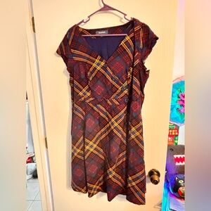 ModCloth Multicolor Plaid Dress